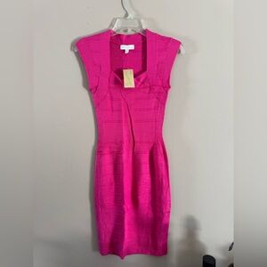 Nicki Minaj Vibrant Pink Mini Dress